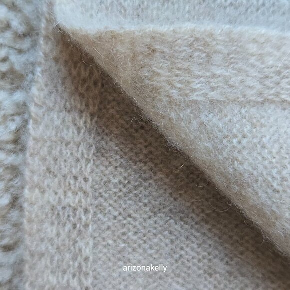 NWOT J. Crew Cashmere Wrap Heather Stone - Picture 9 of 15